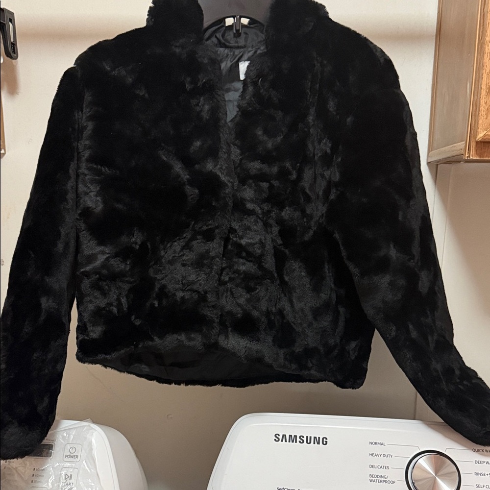 Old Navy Black Teddy Jacket